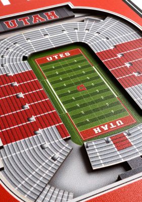 YouTheFan NCAA Utah Utes 3D Stadium 8x32 Banner - Eccles Stadium