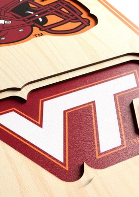 YouTheFan NCAA Virginia Tech Hokies 3D Stadium 8x32 Banner - Lane Stadium Worsham Field