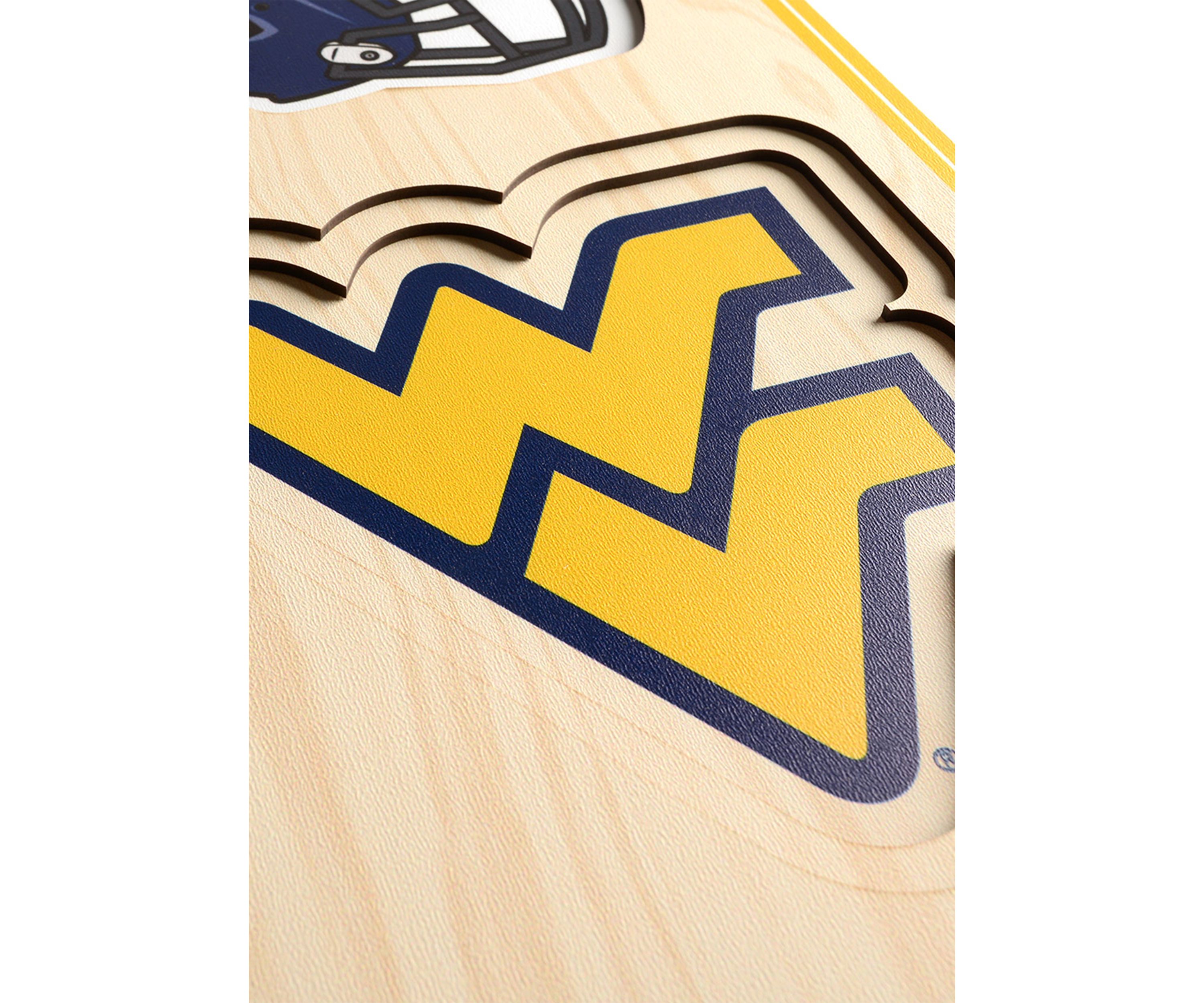 YouTheFan NCAA West Virginia Mountaineers FB 3D Stadium 8x32 Banner - Milan Puskar Stadium