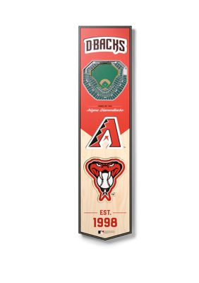 YouTheFan MLB Arizona Diamondbacks 3D Stadium 8x32 Banner - Chase Field