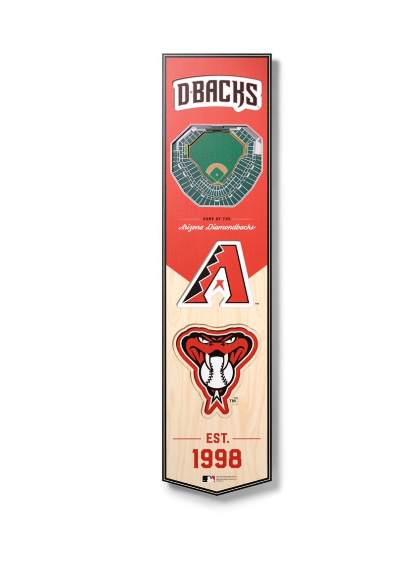 YouTheFan MLB Arizona Diamondbacks 3D Stadium 8x32 Banner - Chase Field