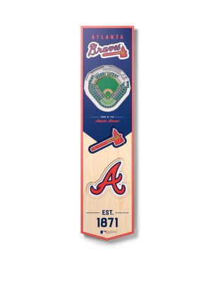 YouTheFan MLB Atlanta Braves 3D Stadium 8x32 Banner - SunTrust Park