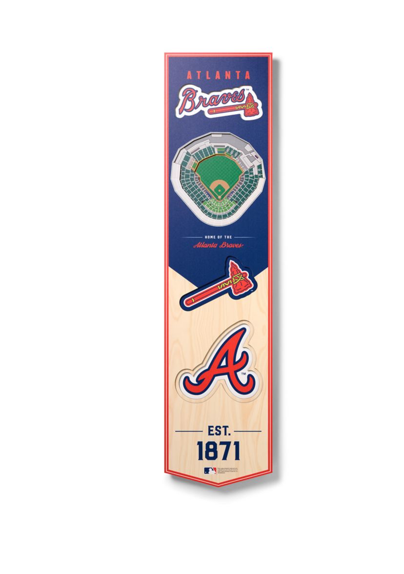YouTheFan MLB Atlanta Braves 3D Stadium 8x32 Banner - SunTrust Park