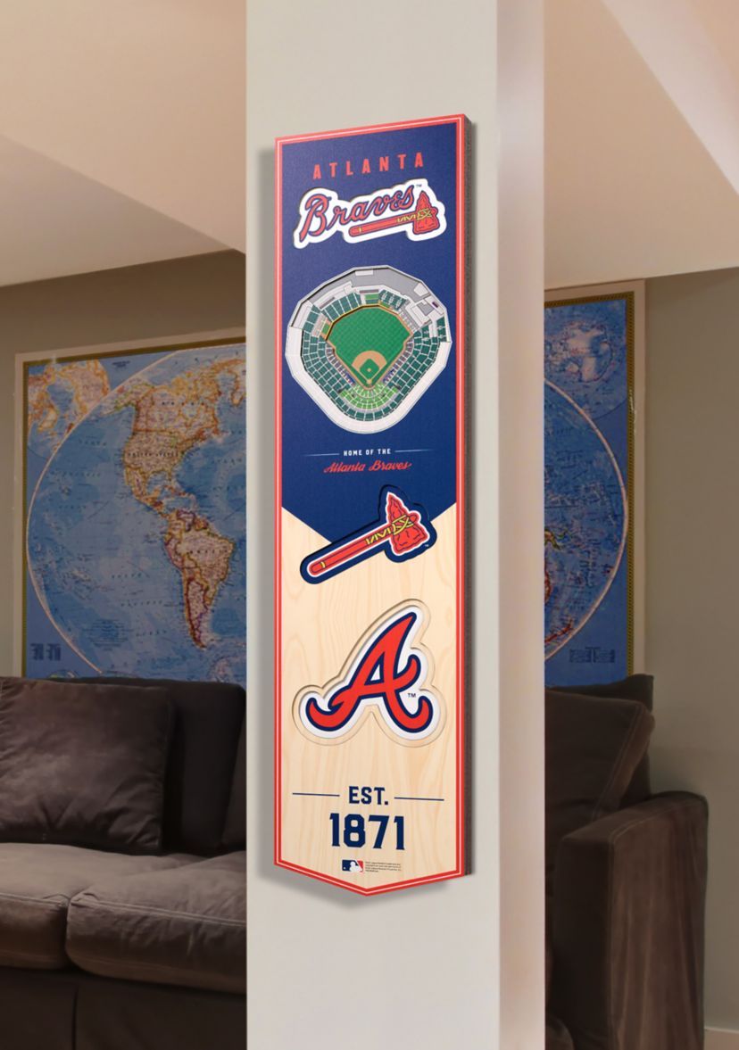 YouTheFan MLB Atlanta Braves 3D Stadium 8x32 Banner - SunTrust Park