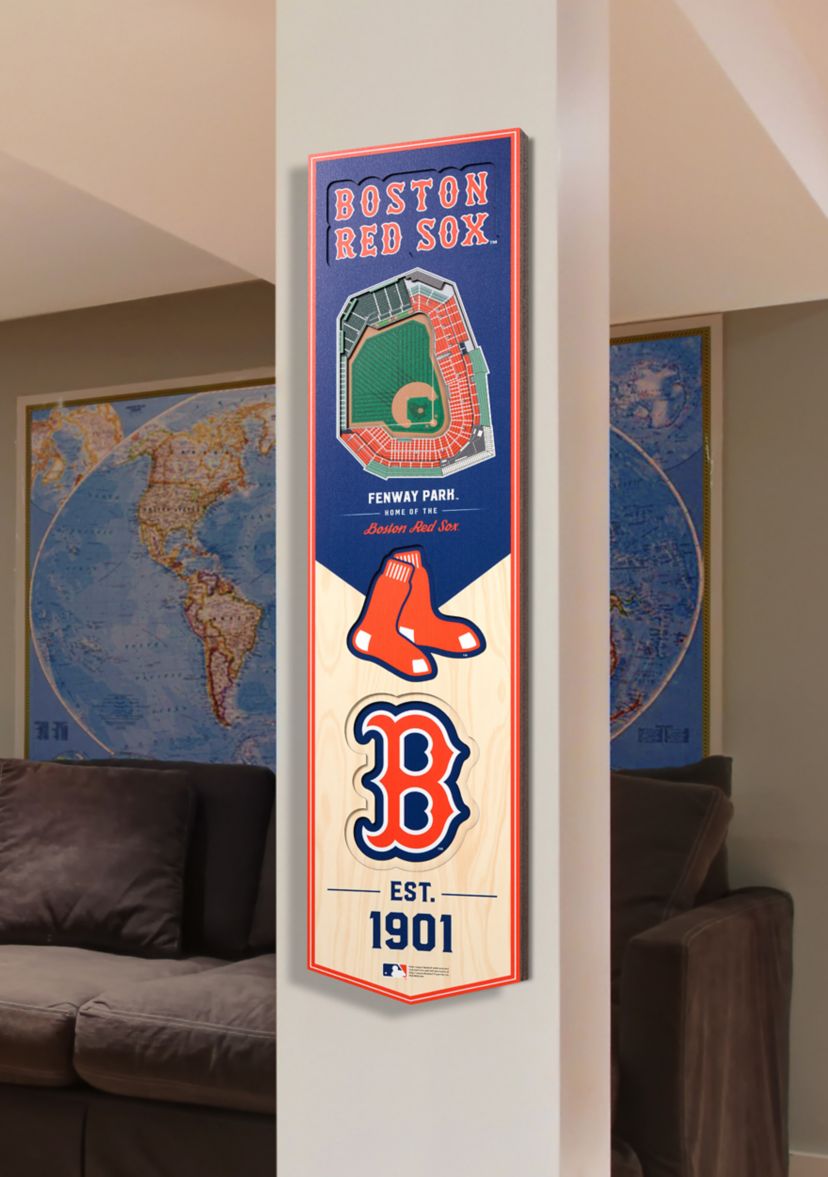 YouTheFan MLB Boston Red Sox 3D Stadium 8x32 Banner - Fenway Park