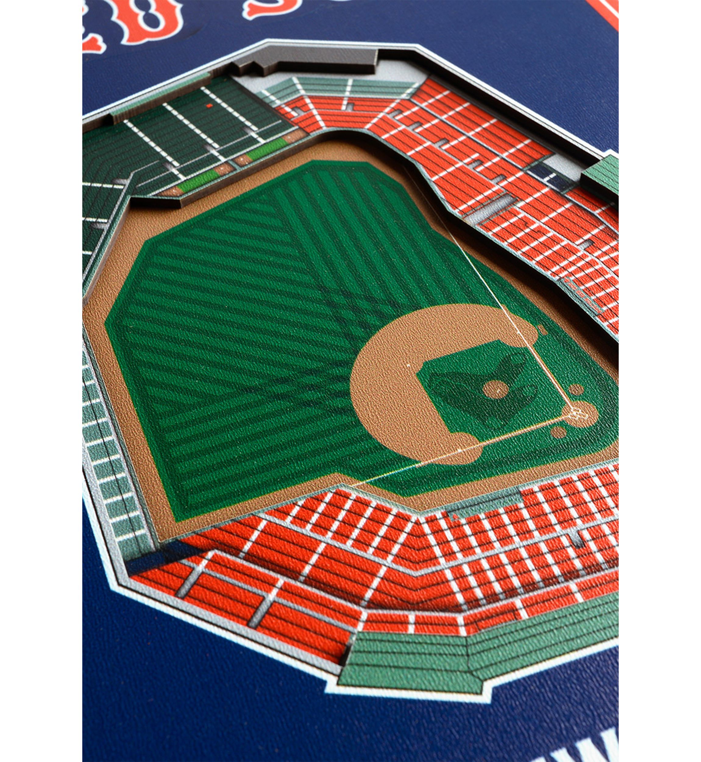 YouTheFan MLB Boston Red Sox 3D Stadium 8x32 Banner - Fenway Park