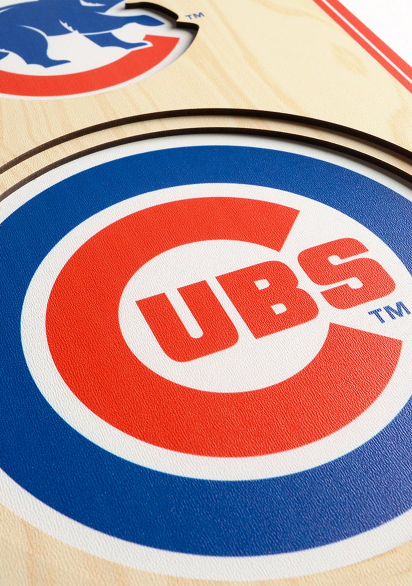 YouTheFan MLB Chicago Cubs 3D Stadium 8x32 Banner - Wrigley Field