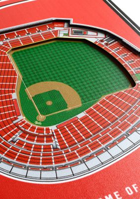 YouTheFan MLB Cincinnati Reds 3D Stadium 8x32 Banner - Great American Ball Park