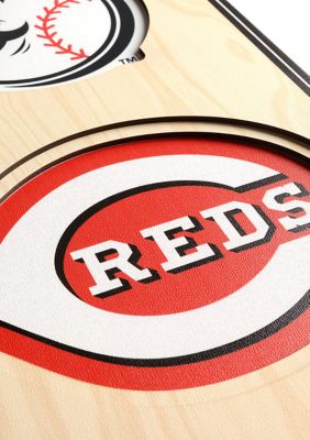 YouTheFan MLB Cincinnati Reds 3D Stadium 8x32 Banner - Great American Ball Park