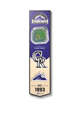 YouTheFan MLB Colorado Rockies 3D Stadium 8x32 Banner - Coors Field