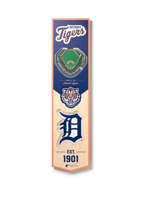 YouTheFan MLB Detroit Tigers 3D Stadium 8x32 Banner - Comerica Park