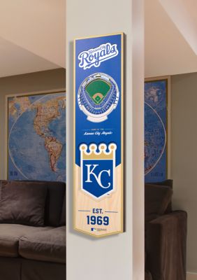 YouTheFan MLB Kansas City Royals 3D Stadium 8x32 Banner - Kauffman Stadium