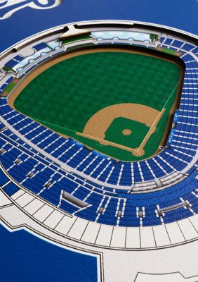 YouTheFan MLB Kansas City Royals 3D Stadium 8x32 Banner - Kauffman Stadium