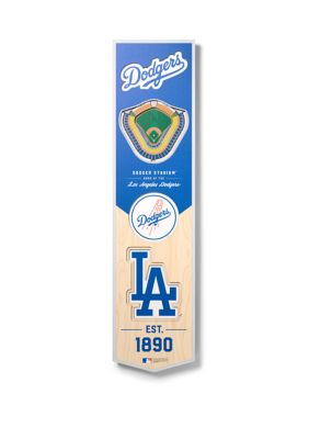 YouTheFan MLB Los Angeles Dodgers 3D Stadium 8x32 Banner - Dodger Stadium