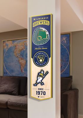 YouTheFan MLB Milwaukee Brewers 3D Stadium 8x32 Banner - Miller Park