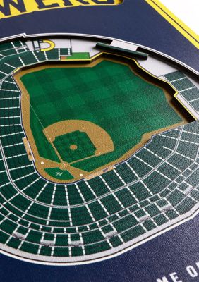 YouTheFan MLB Milwaukee Brewers 3D Stadium 8x32 Banner - Miller Park