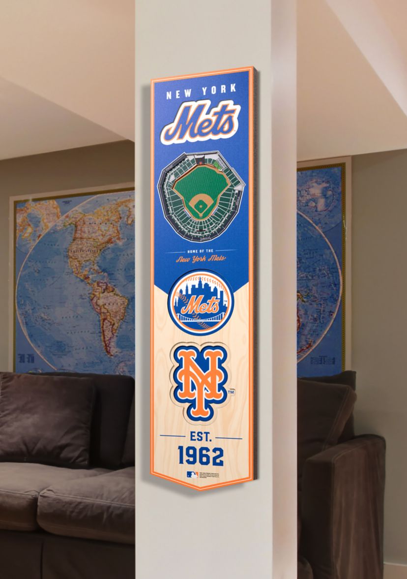 YouTheFan MLB New York Mets 3D Stadium 8x32 Banner - Citi Field