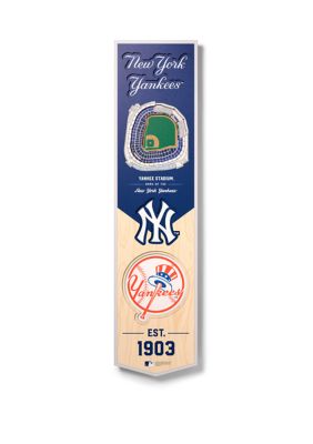 YouTheFan MLB New York Yankees 3D Stadium 8x32 Banner - Yankee Stadium