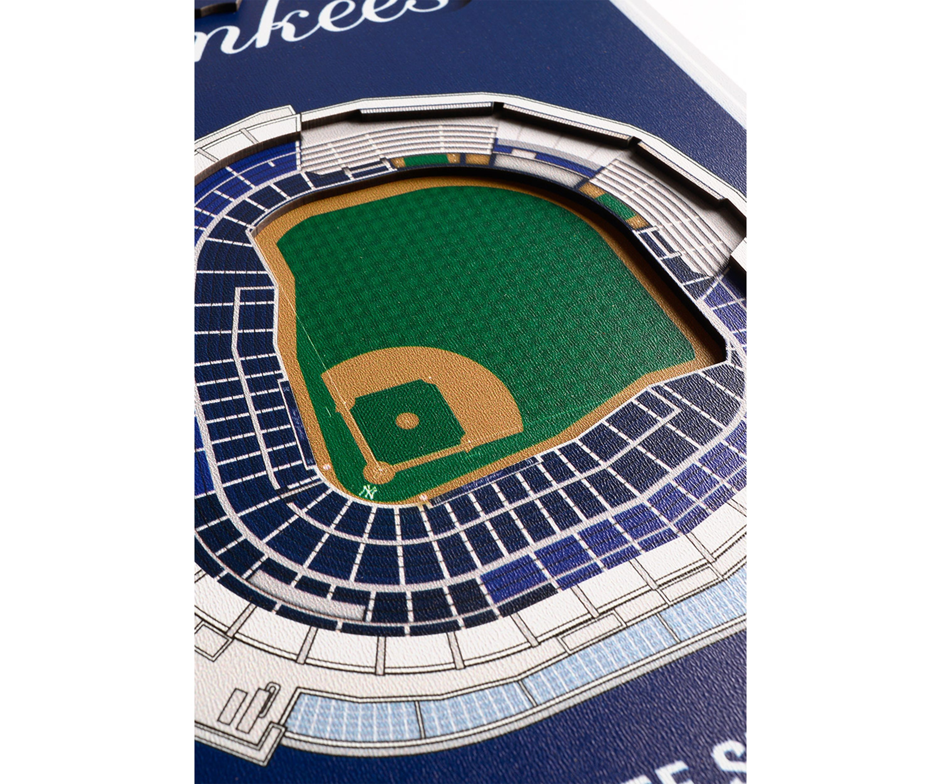 YouTheFan MLB New York Yankees 3D Stadium 8x32 Banner - Yankee Stadium
