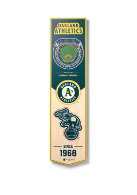 YouTheFan MLB Oakland Athletics 3D Stadium 8x32 Banner - Oakland Coliseum