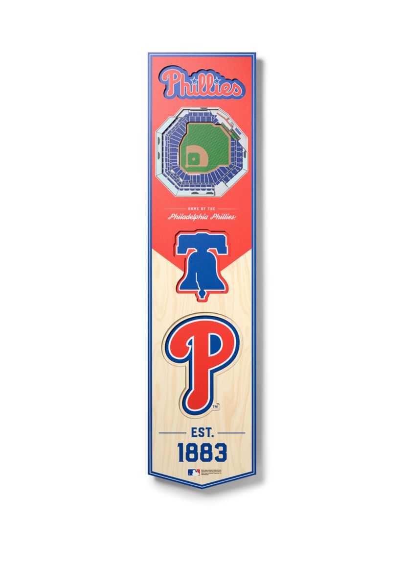YouTheFan MLB Philadelphia Phillies 3D Stadium 8x32 Banner - Citizens Bank Park