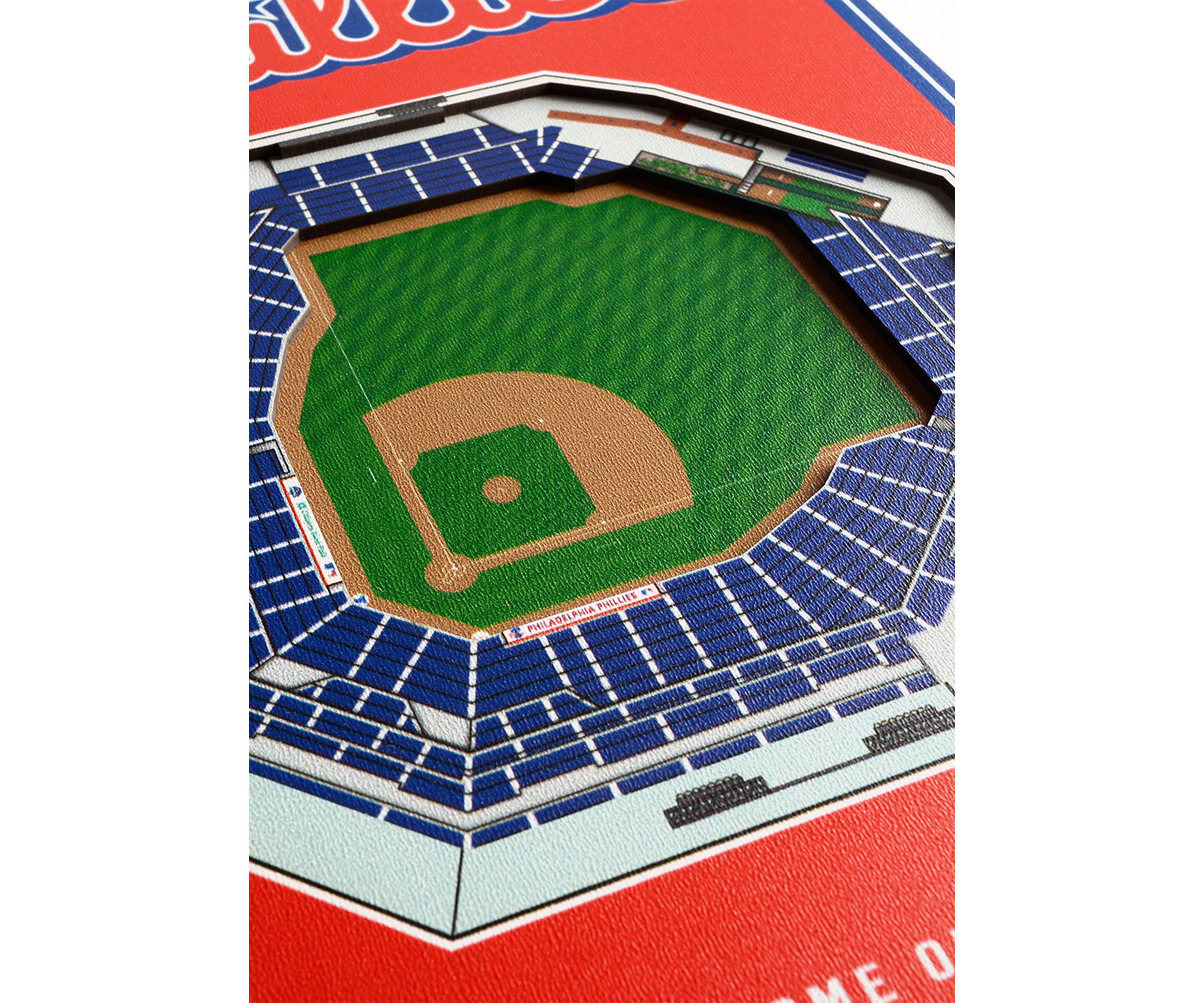 YouTheFan MLB Philadelphia Phillies 3D Stadium 8x32 Banner - Citizens Bank Park