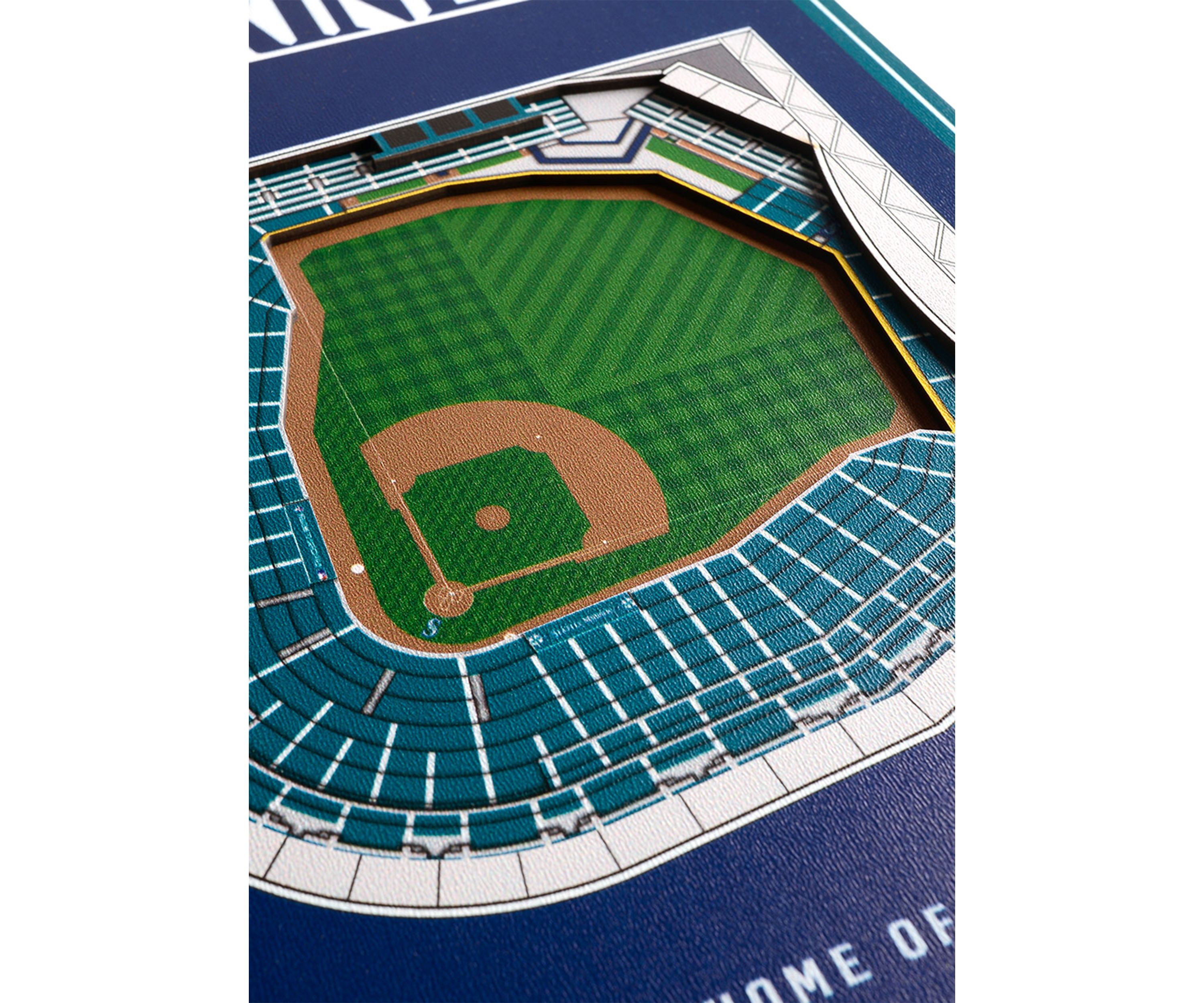 YouTheFan MLB Seattle Mariners 3D Stadium 8x32 Banner - T-Mobile Park