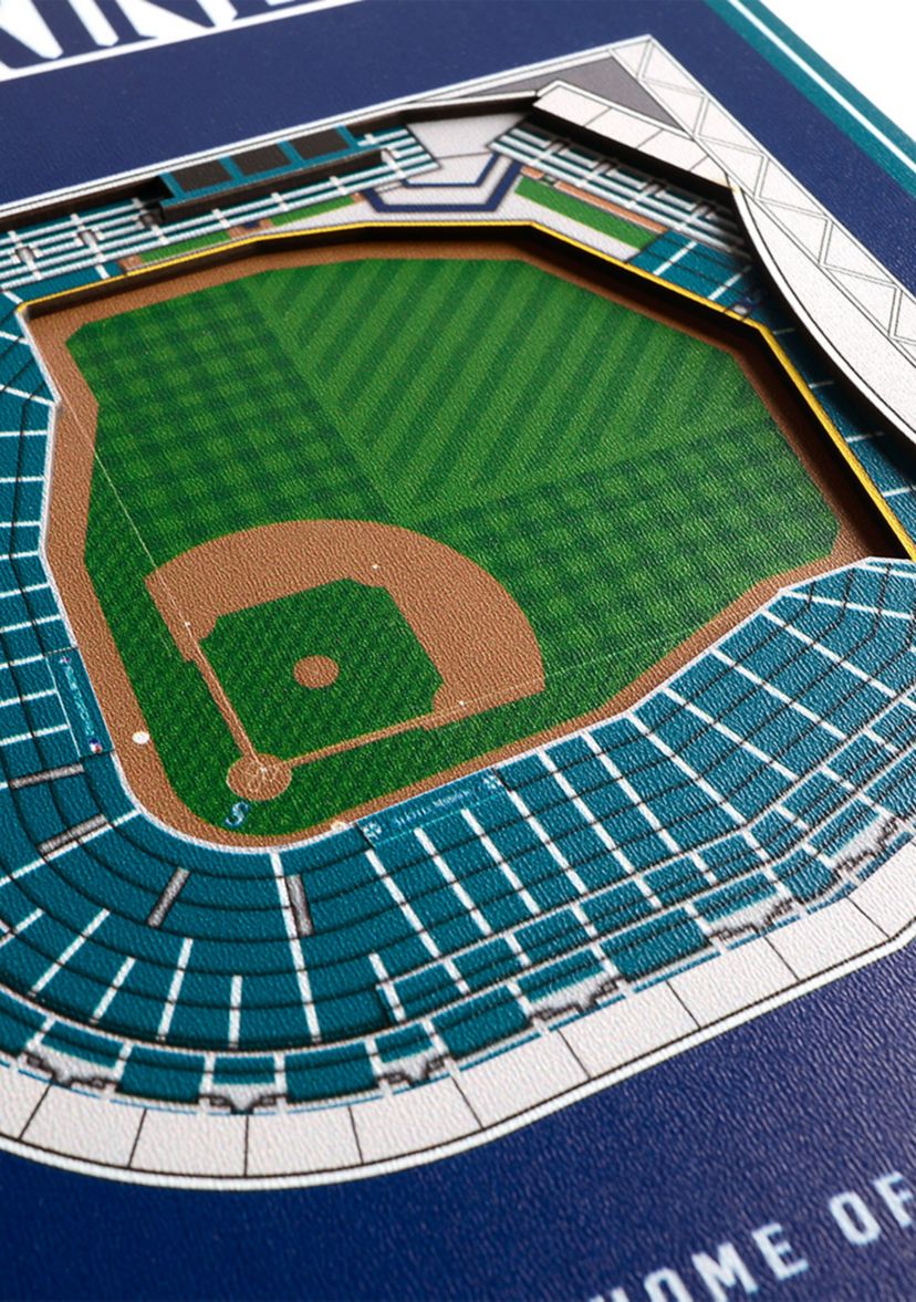 YouTheFan MLB Seattle Mariners 3D Stadium 8x32 Banner - T-Mobile Park