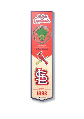 YouTheFan MLB St. Louis Cardinals 3D Stadium 8x32 Banner - Busch Stadium