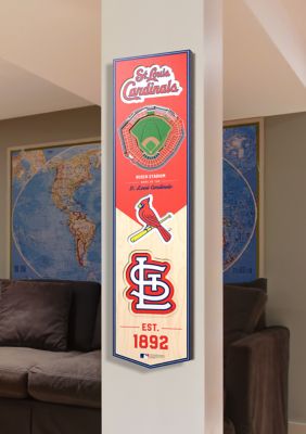 YouTheFan MLB St. Louis Cardinals 3D Stadium 8x32 Banner - Busch Stadium