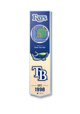 YouTheFan MLB Tampa Bay Rays 3D Stadium 8x32 Banner - Tropicana Field