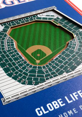 YouTheFan MLB Texas Rangers 3D Stadium 8x32 Banner - Globe Life Park in Arlington