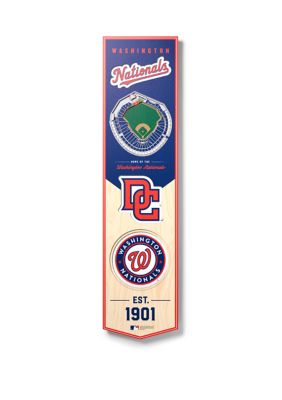 YouTheFan MLB Washington Nationals 3D Stadium 8x32 Banner - Nationals Park
