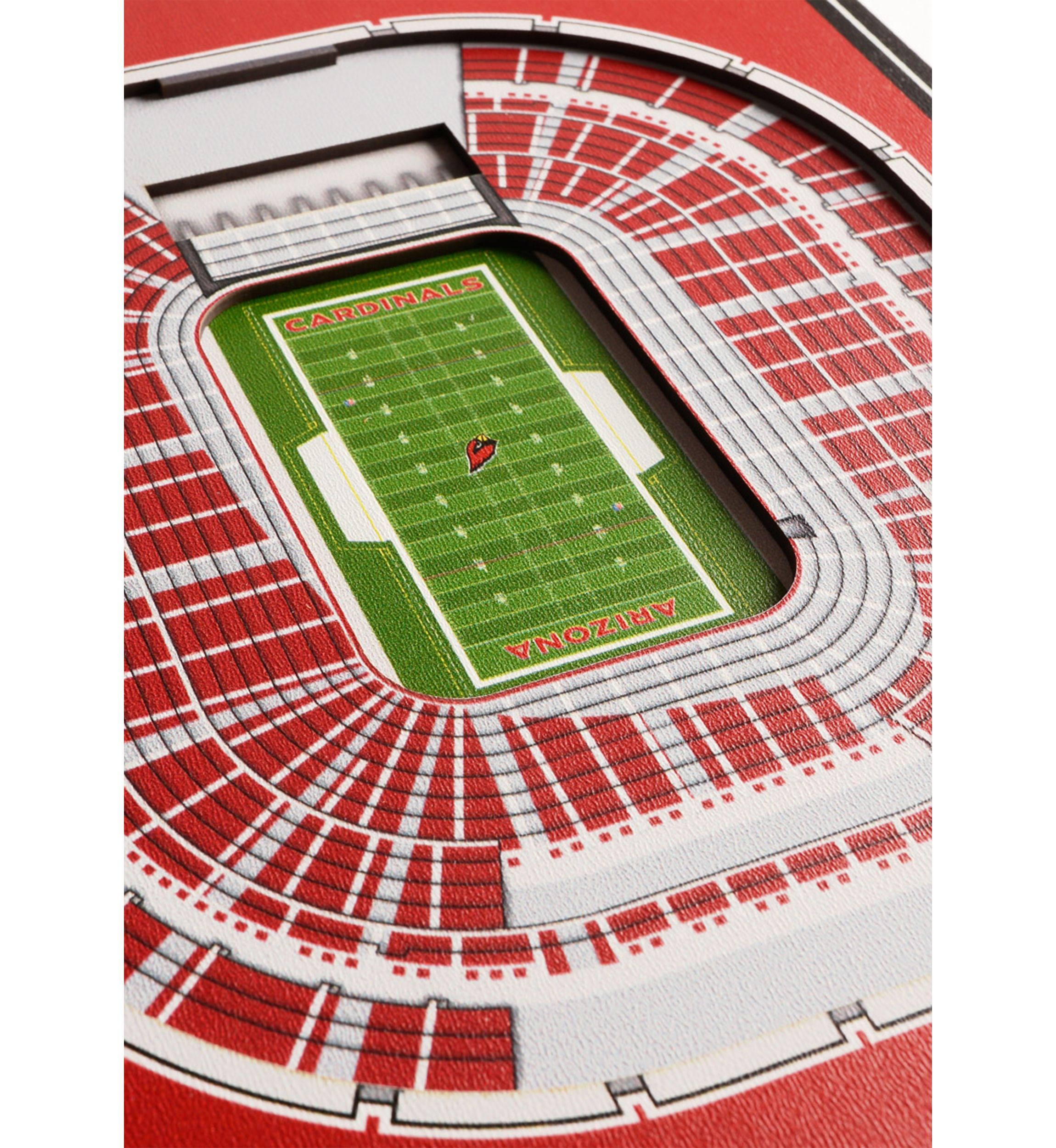 YouTheFan NFL Arizona Cardinals 3D Stadium 8x32 Banner - University of Phoenix Stadium