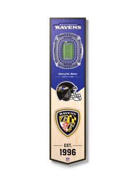 YouTheFan NFL Baltimore Ravens 3D Stadium 8x32 Banner - M&T Bank Stadium