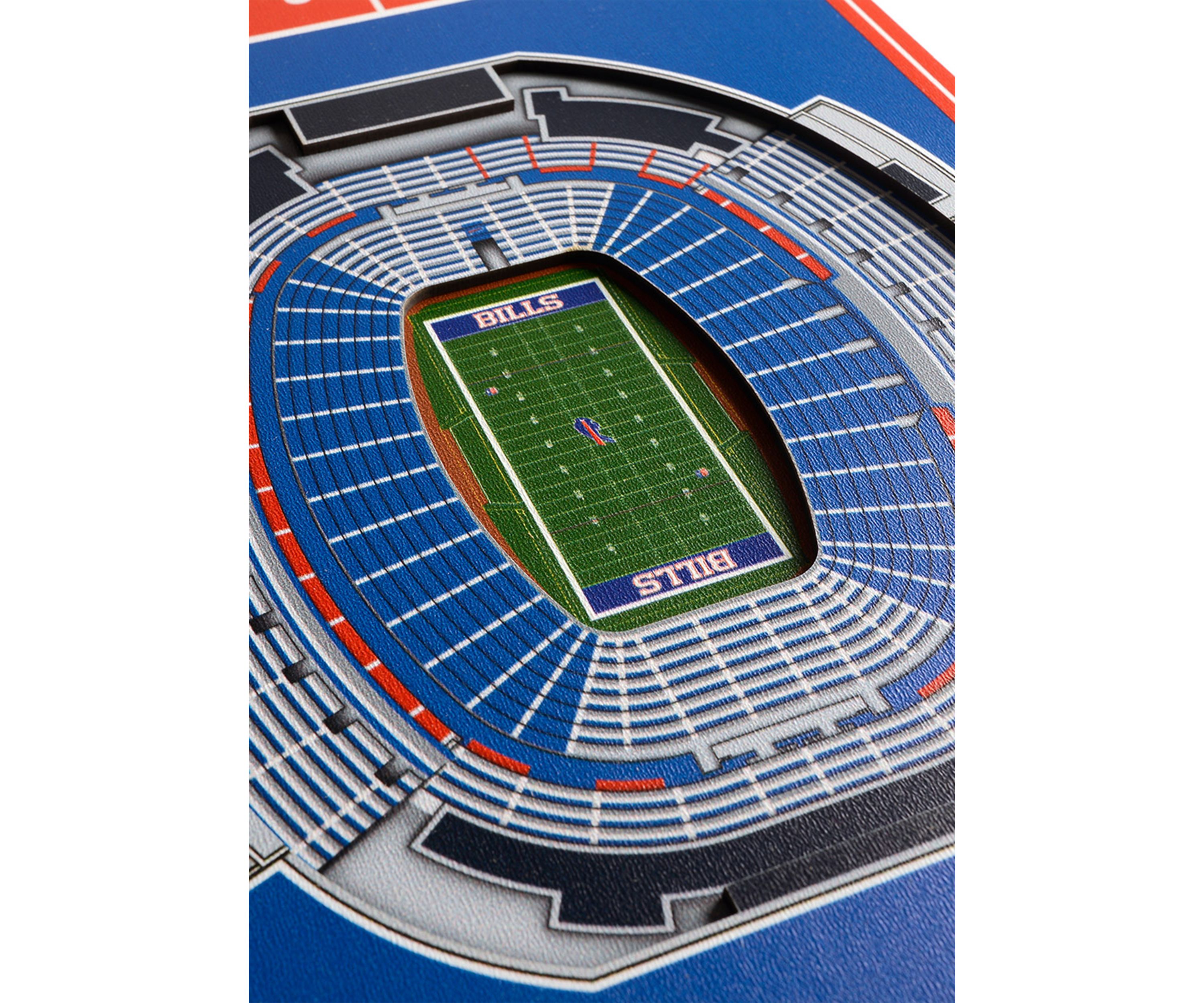 YouTheFan NFL Buffalo Bills 3D Stadium 8x32 Banner - New Era Field