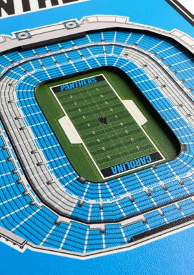 YouTheFan NFL Carolina Panthers 3D Stadium 8x32 Banner - Bank of America Stadium