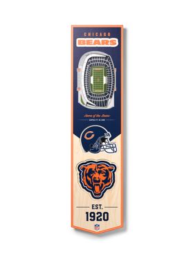 YouTheFan NFL Chicago Bears 3D Stadium 8x32 Banner - Soldier Field