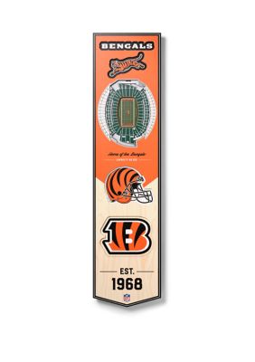 YouTheFan NFL Cincinnati Bengals 3D Stadium 8x32 Banner - Paul Brown Stadium