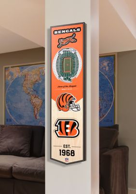 YouTheFan NFL Cincinnati Bengals 3D Stadium 8x32 Banner - Paul Brown Stadium