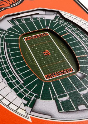 YouTheFan NFL Cincinnati Bengals 3D Stadium 8x32 Banner - Paul Brown Stadium