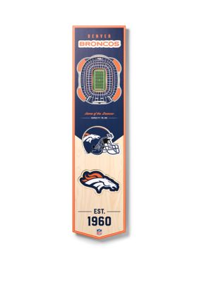 YouTheFan NFL Denver Broncos 3D Stadium 8x32 Banner - Mile High Stadium