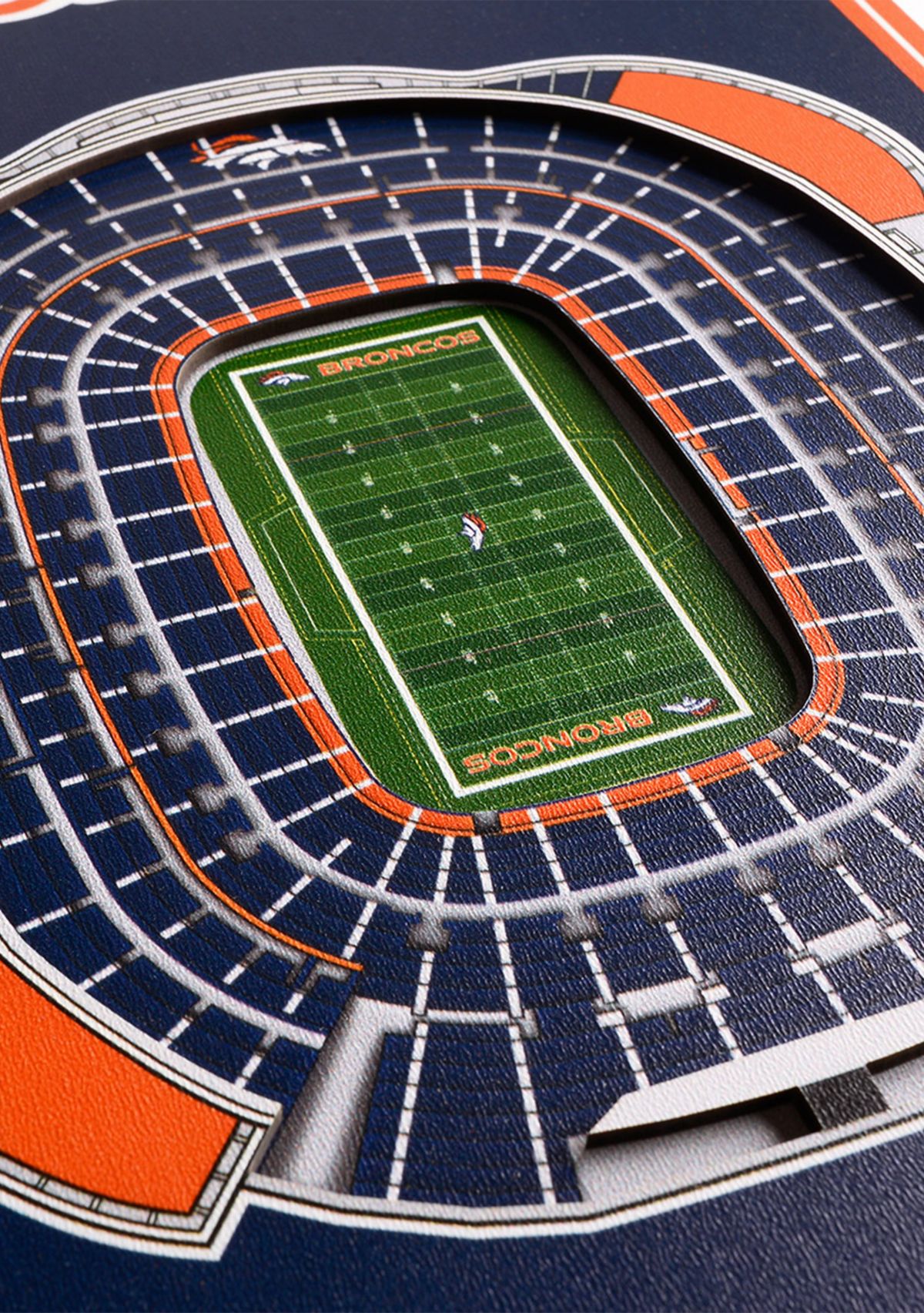 YouTheFan NFL Denver Broncos 3D Stadium 8x32 Banner - Mile High Stadium