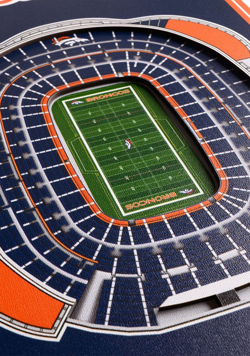 YouTheFan NFL Denver Broncos 3D Stadium 8x32 Banner - Mile High Stadium