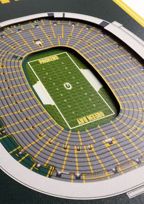 YouTheFan NFL Green Bay Packers 3D Stadium 8x32 Banner - Lambeau Field