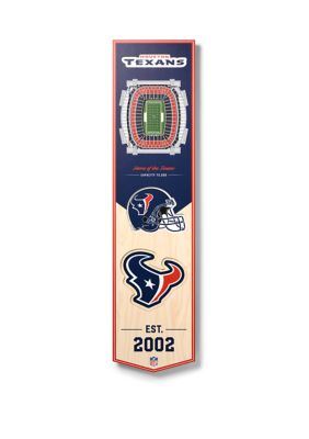 YouTheFan NFL Houston Texans 3D Stadium 8x32 Banner - NRG Stadium