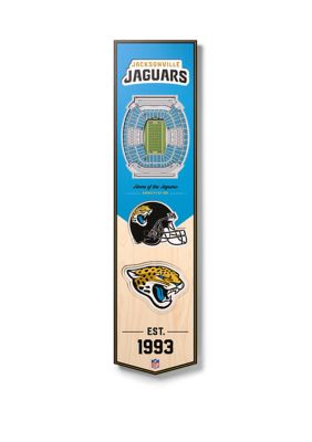 YouTheFan NFL Jacksonville Jaguars 3D Stadium 8x32 Banner - TIAA Bank Field