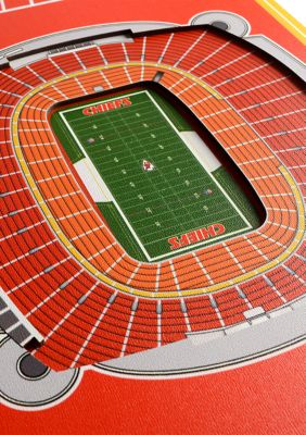 YouTheFan NFL Kansas City Chiefs 3D Stadium 8x32 Banner - Arrowhead Stadium