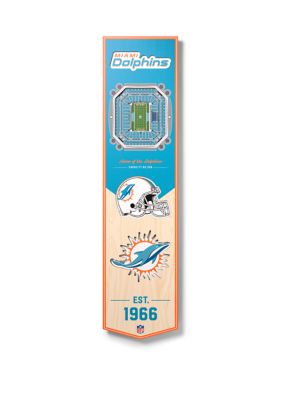 YouTheFan NFL Miami Dolphins 3D Stadium 8x32 Banner - Hard Rock Stadium