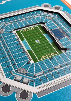 YouTheFan NFL Miami Dolphins 3D Stadium 8x32 Banner - Hard Rock Stadium